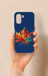 Oppo A6T Uyumlu Renkli Yaprak Desenli Silikon Kılıf