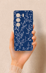 Tecno Camon 40 4G Uyumlu İnce Yaprak Dalı Desenli Silikon Kılıf