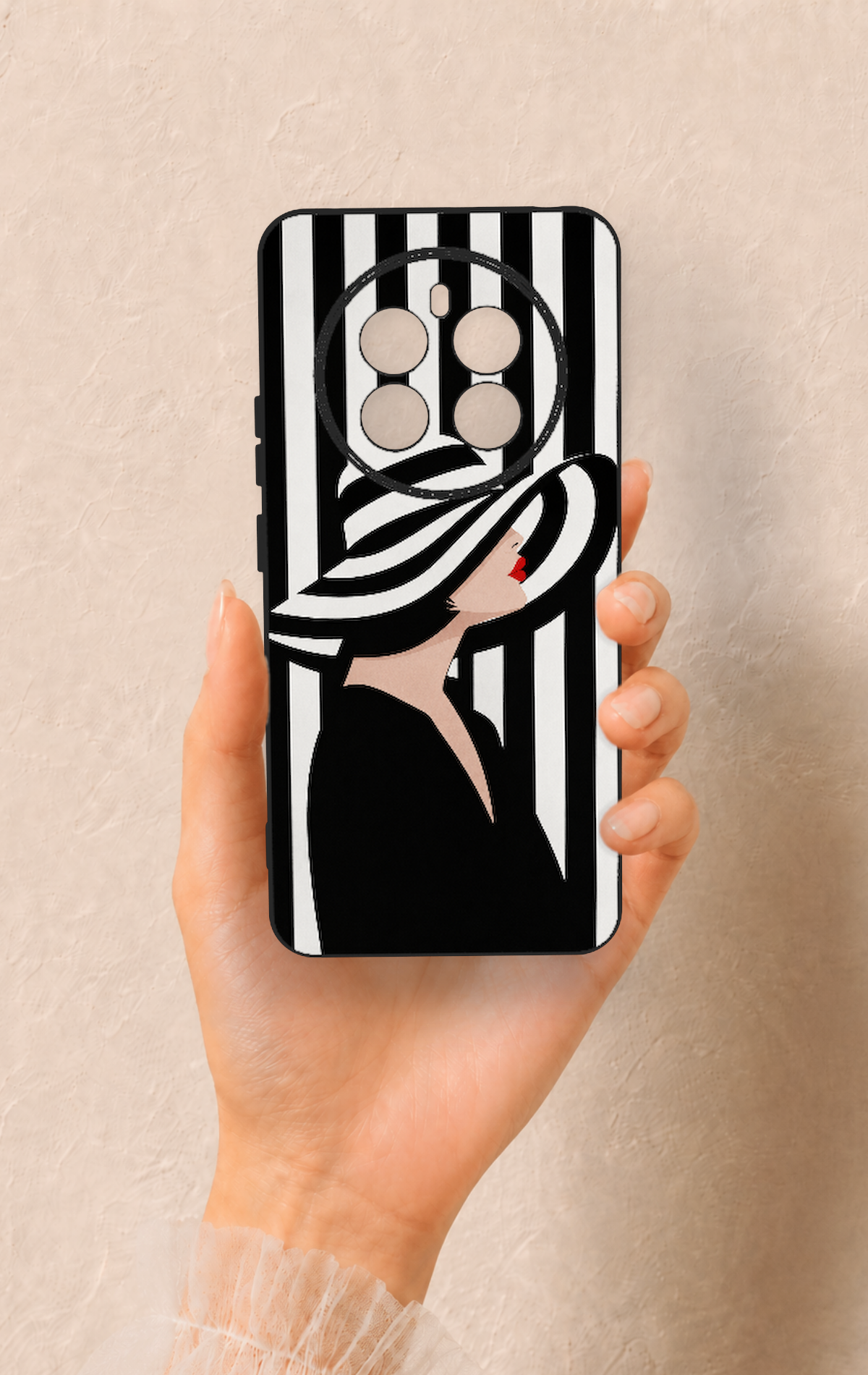 Realme 12 4G Uyumlu Madam Marica Desenli Silikon Kılıf