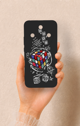Honor Magic 8 Lite Uyumlu Rubik Küb Desenli Silikon Kılıf