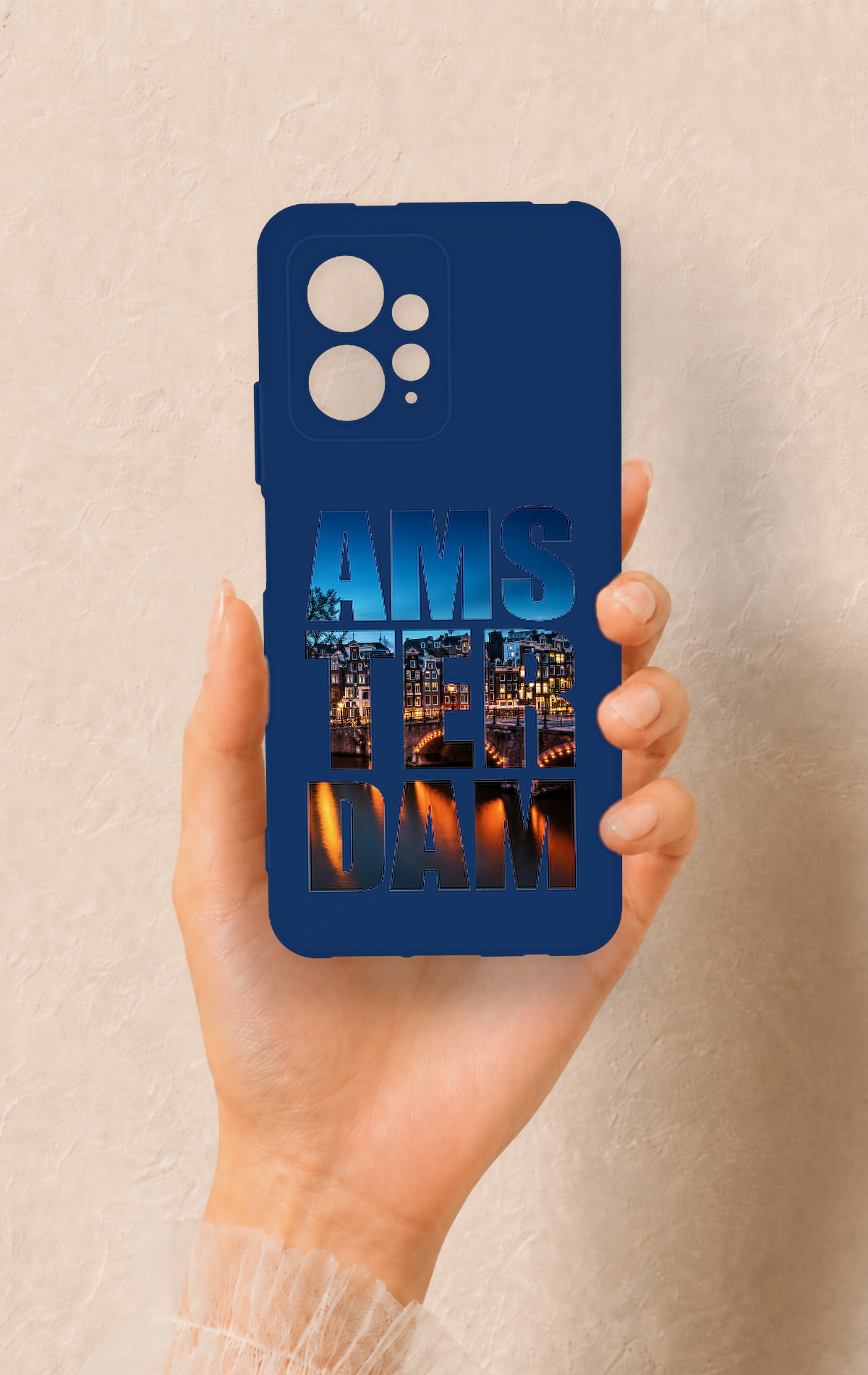 Redmi Note 12 4G Uyumlu Amsterdam Desenli Silikon Kılıf