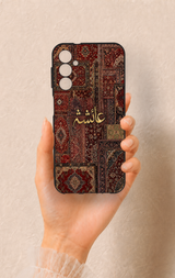 Samsung A14 Uyumlu Vintage Halı Desenli Silikon Kılıf