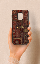 Redmi Note 9 Pro 9S Uyumlu Vintage Halı Desenli Silikon Kılıf