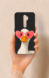 Oppo A5 2020 Uyumlu Aşık Ördek Desenli Silikon Kılıf