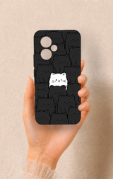 Honor 400 Uyumlu Many Cats Desenli Silikon Kılıf