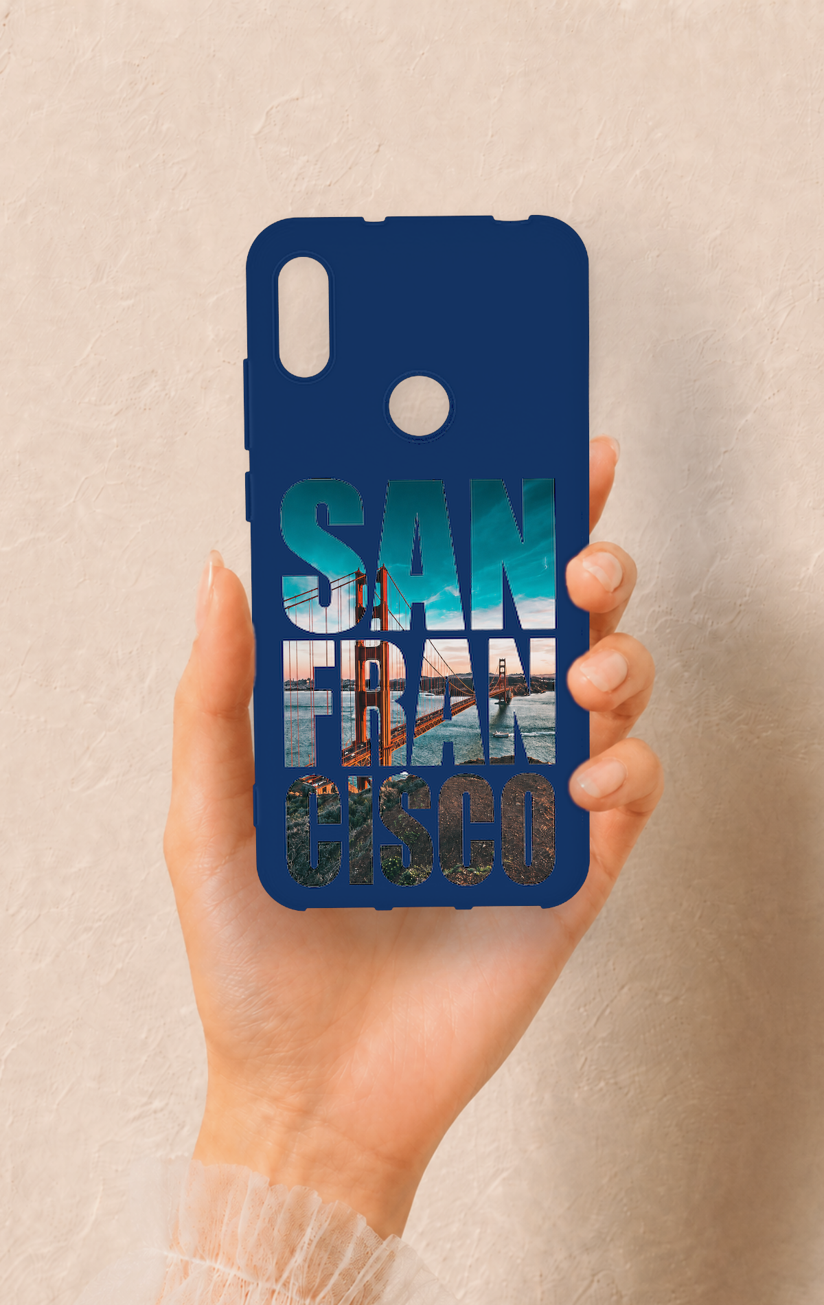 Huawei Y6 2019 Uyumlu San Francisco Desenli Silikon Kılıf