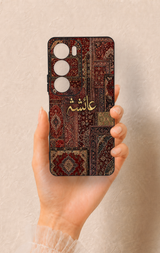Vivo Y19s Uyumlu Vintage Halı Desenli Silikon Kılıf