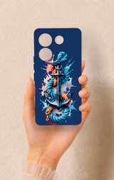 Tecno Caman 20 Pro 5G Uyumlu Anchor Desenli Silikon Kılıf