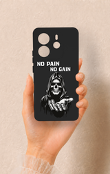 Redmi Note 14 4G Uyumlu No Pain No Gain Desenli Silikon Kılıf