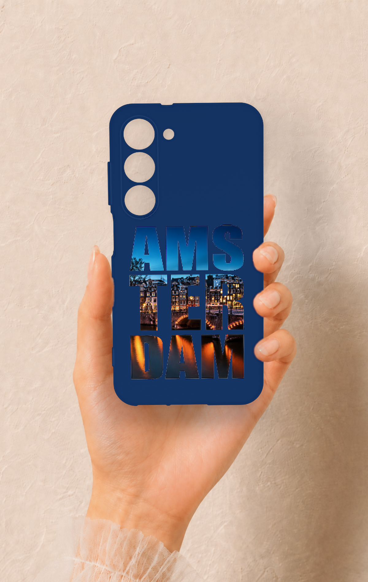 Samsung S23 Uyumlu Amsterdam Desenli Silikon Kılıf