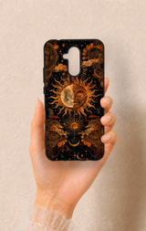 Huawei Mate 20 Lite Uyumlu Mistik Güneş Desenli Silikon Kılıf