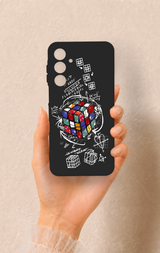 Samsung A16 Uyumlu Rubik Küb Desenli Silikon Kılıf