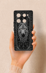 İnfinix Note 40 Pro Uyumlu Etnik Kurt Desenli Silikon Kılıf
