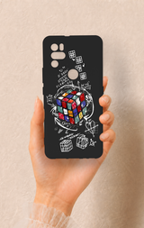 Omix X300 Uyumlu Rubik Küb Desenli Silikon Kılıf