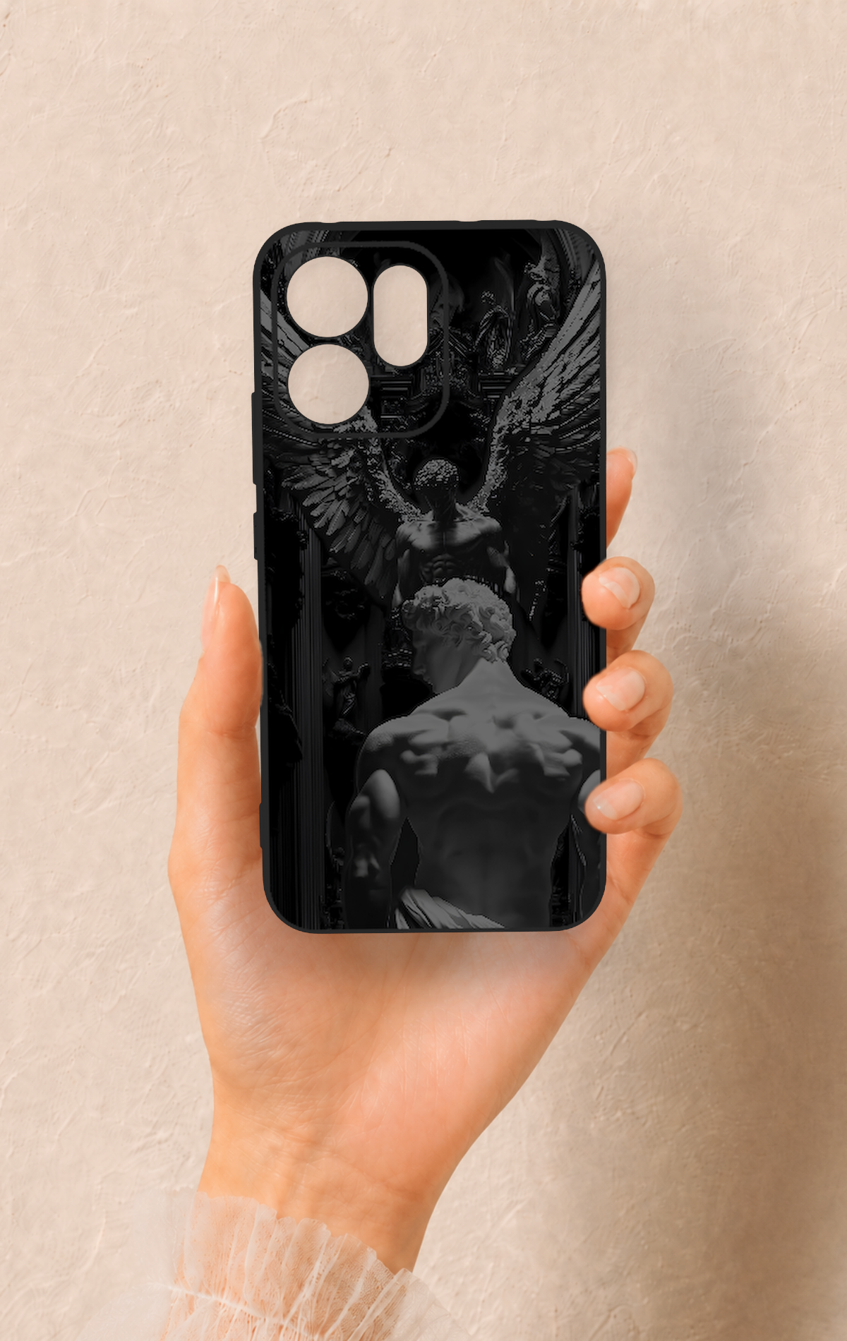 Oppo Reno 14F Uyumlu Icarus Desenli Silikon Kılıf