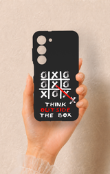 Samsung S23 Uyumlu Out Side The Box Desenli Silikon Kılıf