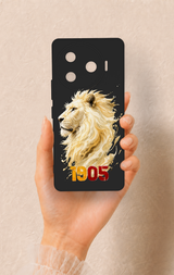 Tecno Camon 30 Pro 5G Uyumlu Sarı Kırmızı 1905 Aslan Desenli Silikon Kılıf