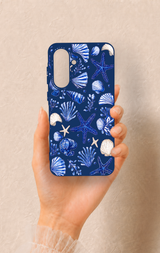 Samsung A56 Uyumlu Deniz Kabuğu Desenli Silikon Kılıf