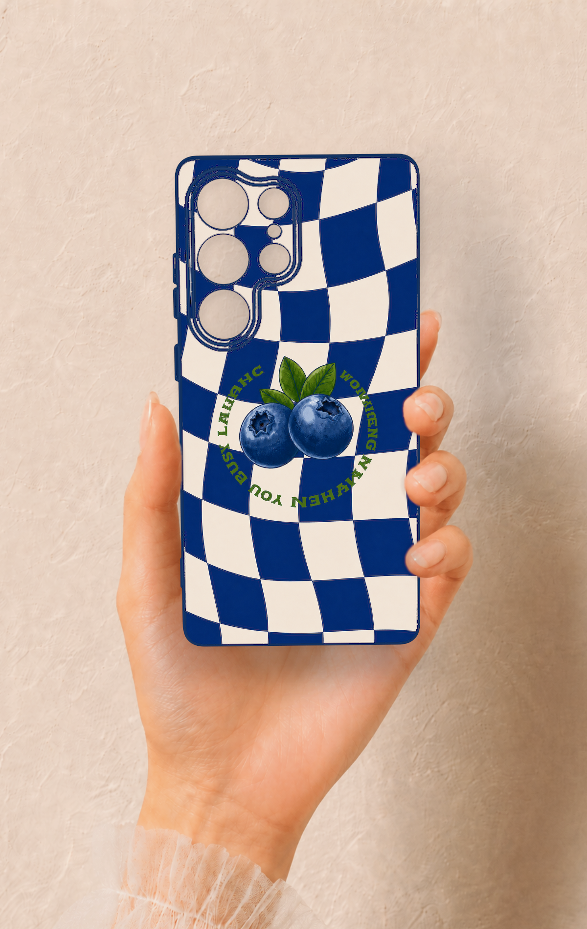 Samsung S25 Ultra Uyumlu Yaban Mersini Desenli Silikon Kılıf