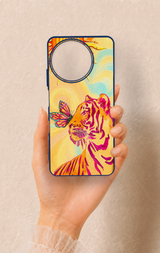 Realme 11 Uyumlu Güneşin Kaplanı Desenli Silikon Kılıf