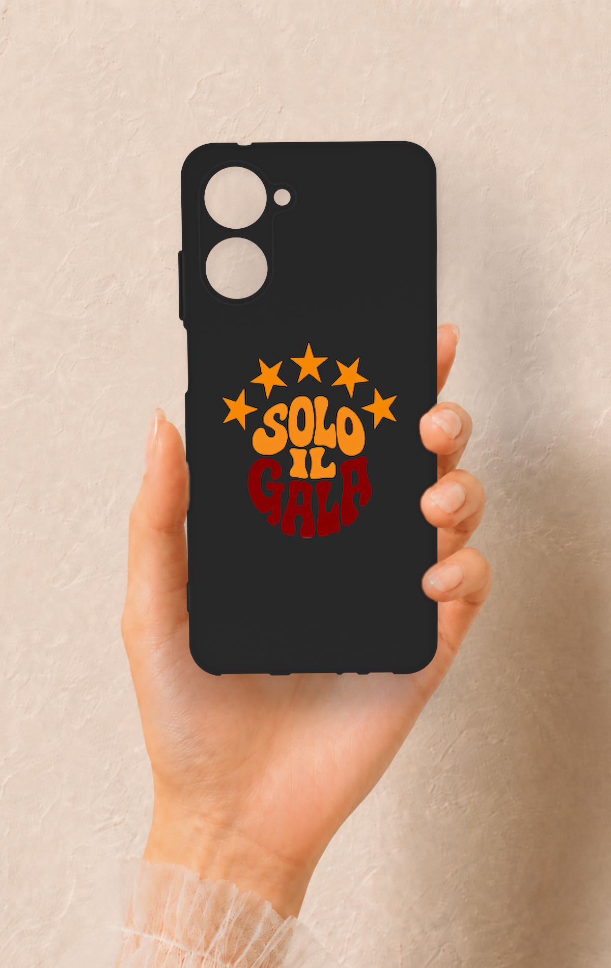 Realme 10 Uyumlu Solo IL Gala Desenli Silikon Kılıf