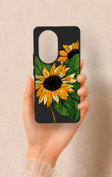 Honor 200 Pro 5G Uyumlu Ay Çiçeği Desenli Silikon Kılıf