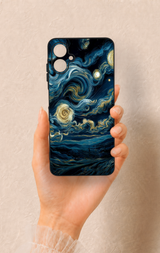 Samsung A06 Uyumlu Yıldızlı Gece Desenli Silikon Kılıf
