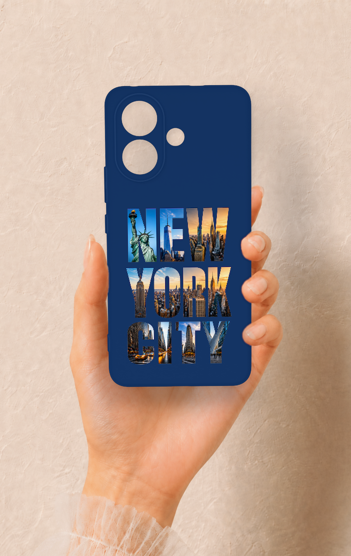 Vivo V60 Lite Uyumlu New York City Desenli Silikon Kılıf