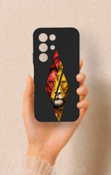 Realme C85 5G Uyumlu Kesik Aslan Desenli Silikon Kılıf