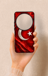 Xiomi Mi 15 Ultra Uyumlu Türk Bayrağı Desenli Silikon Kılıf