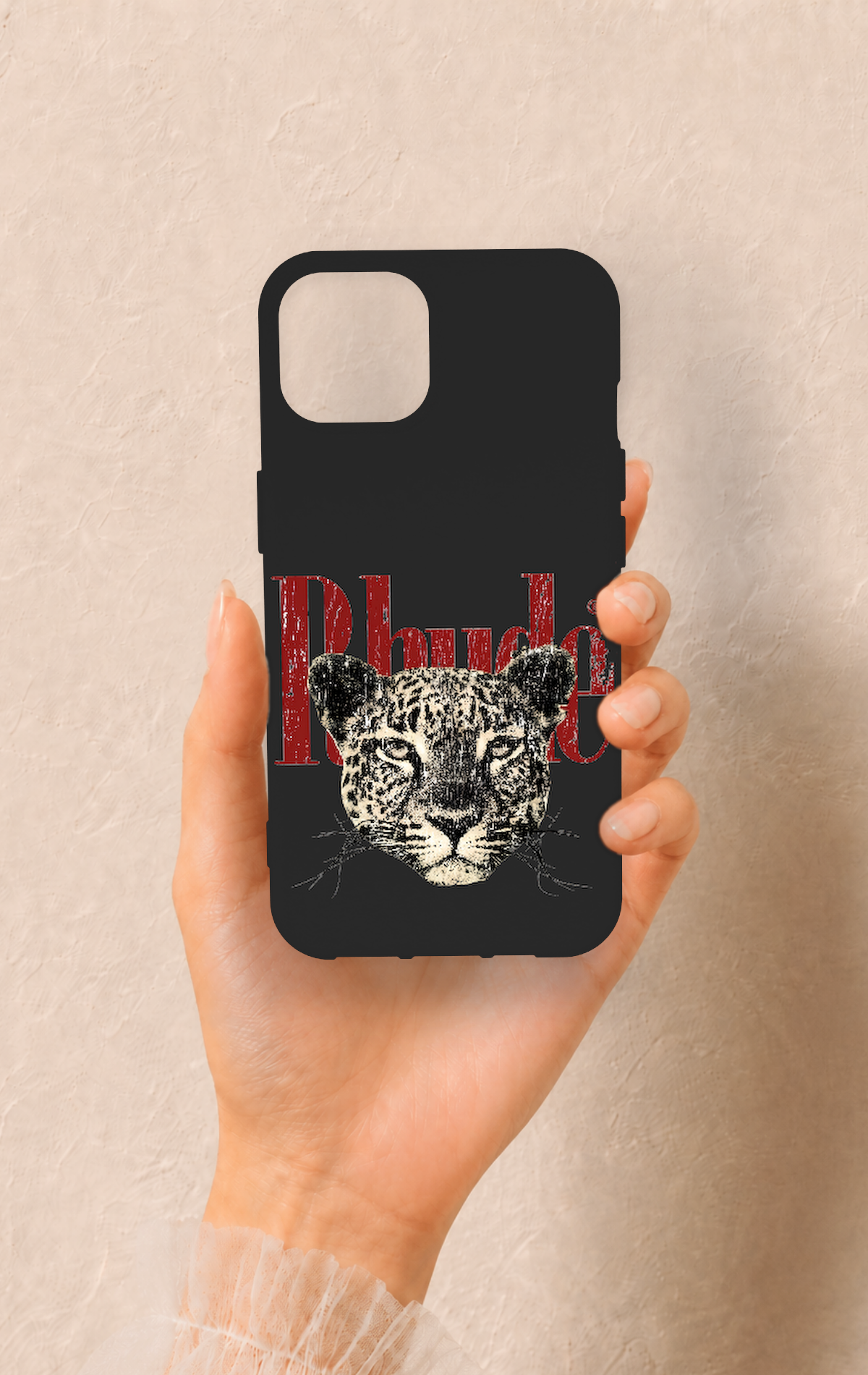iPhone 14 Uyumlu Rhude Desenli Silikon Kılıf