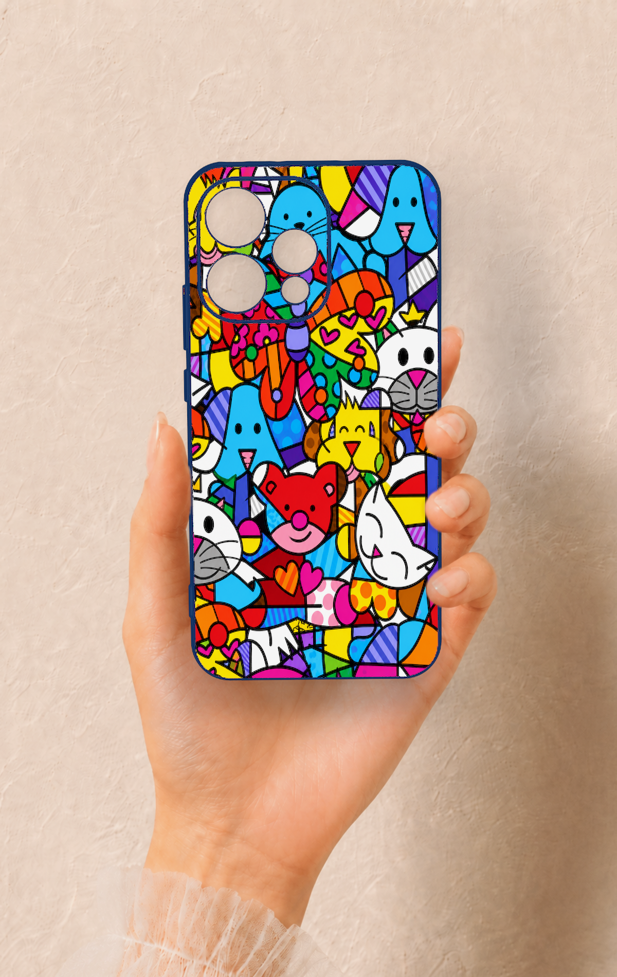 Oppo Reno 15 5G Uyumlu Britto Garden Desenli Silikon Kılıf