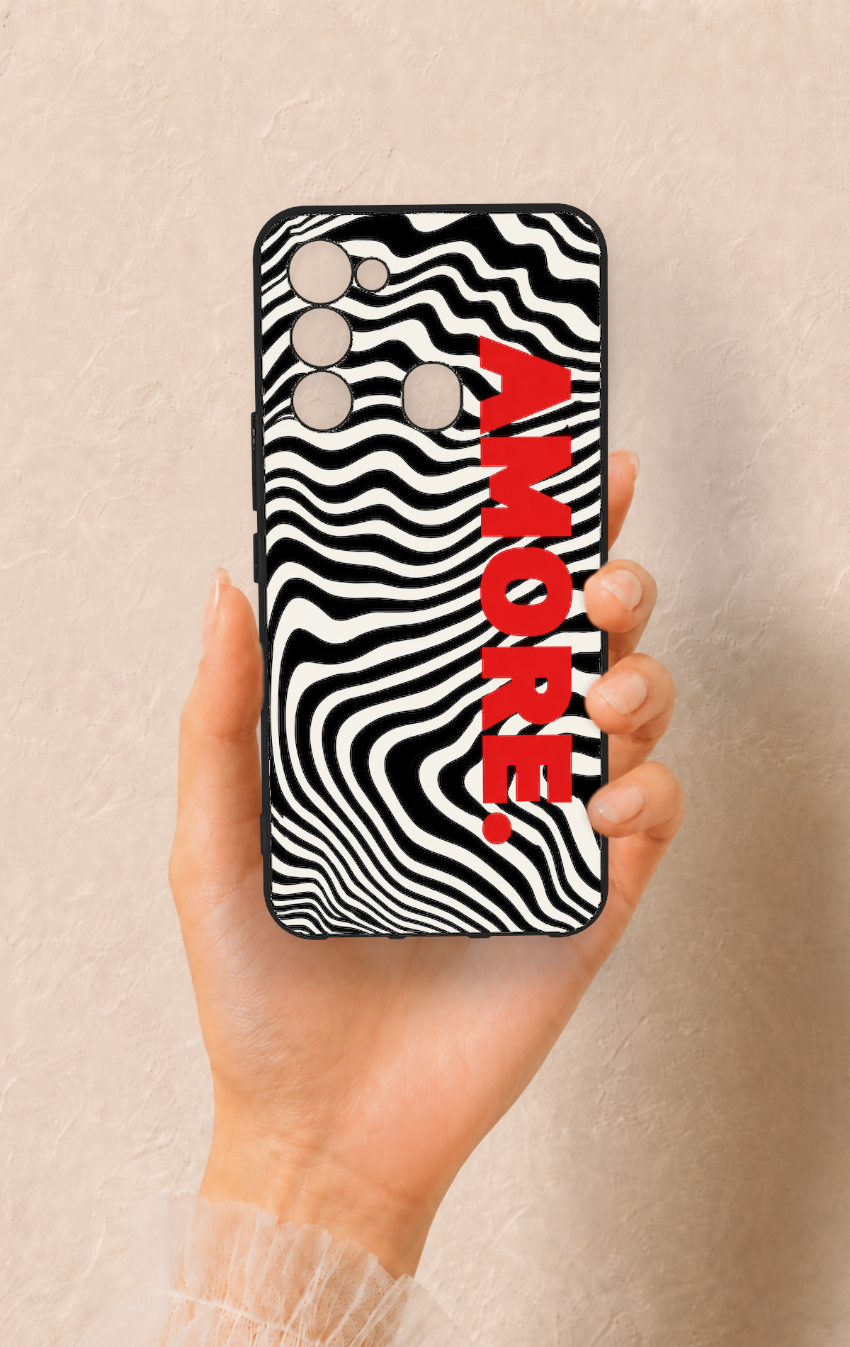 Tecno Spark 8C Uyumlu Zebra Amore Desenli Silikon Kılıf