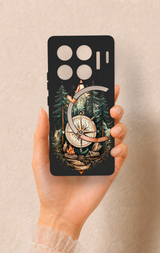 İnfinix Gt 20 Pro Uyumlu Pusula Orman Desenli Silikon Kılıf