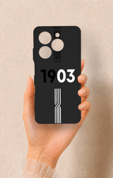Tecno Spark 20C Uyumlu 1903 Kemer Desenli Silikon Kılıf
