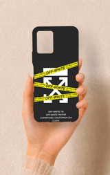 Vivo Y21 Uyumlu Off White Desenli Silikon Kılıf