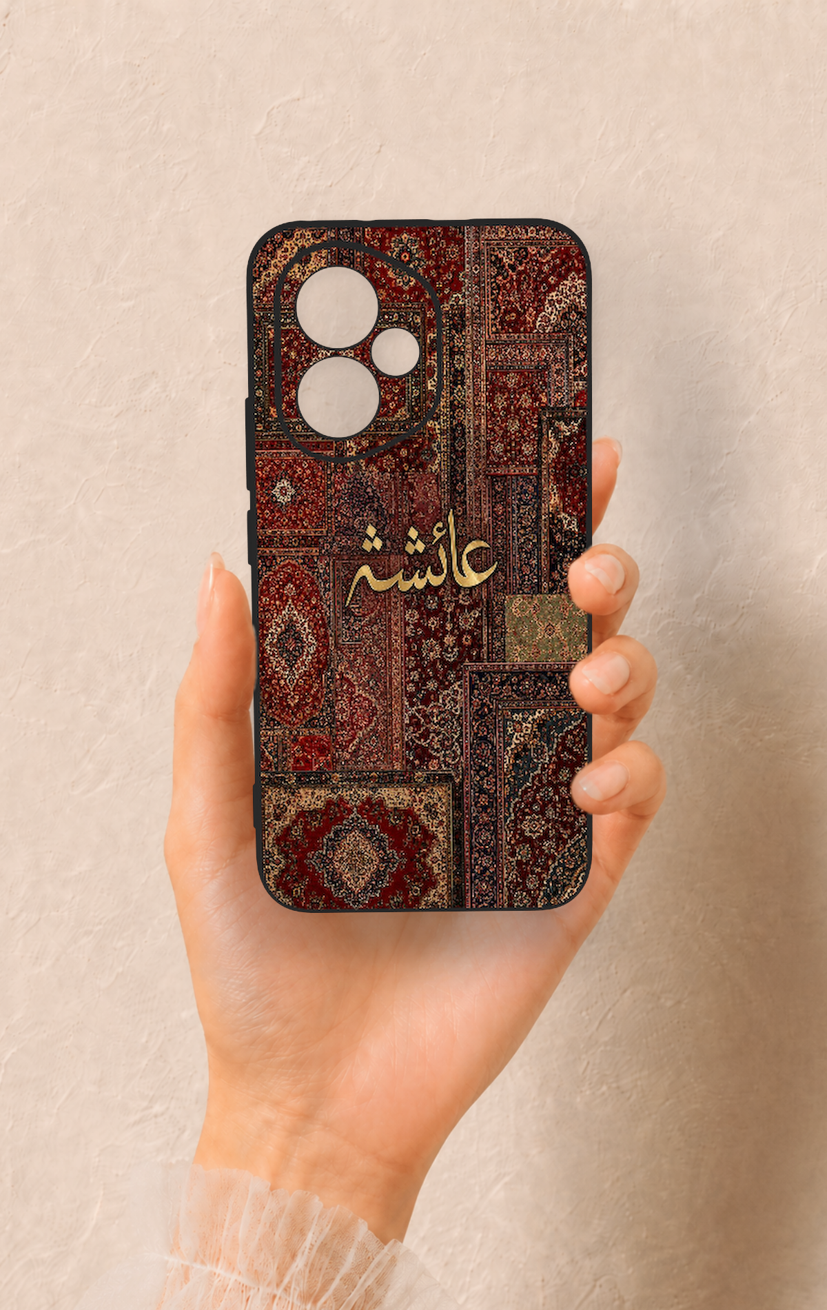 Honor 400 Uyumlu Vintage Halı Desenli Silikon Kılıf