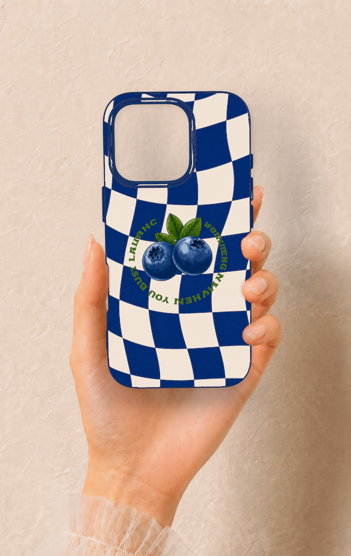 iPhone 16 Pro Uyumlu Yaban Mersini Desenli Silikon Kılıf