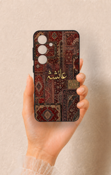 Samsung S24 Uyumlu Vintage Halı Desenli Silikon Kılıf