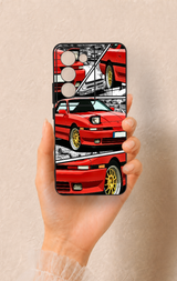 Vivo V30 Lite Uyumlu Kırmızı Supra Desenli Silikon Kılıf