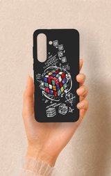 Samsung S25Fe Uyumlu Rubik Küb Desenli Silikon Kılıf