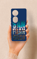 Vivo V40 Uyumlu San Francisco Desenli Silikon Kılıf