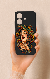 Realme Note 60 Uyumlu Medusa Desenli Silikon Kılıf