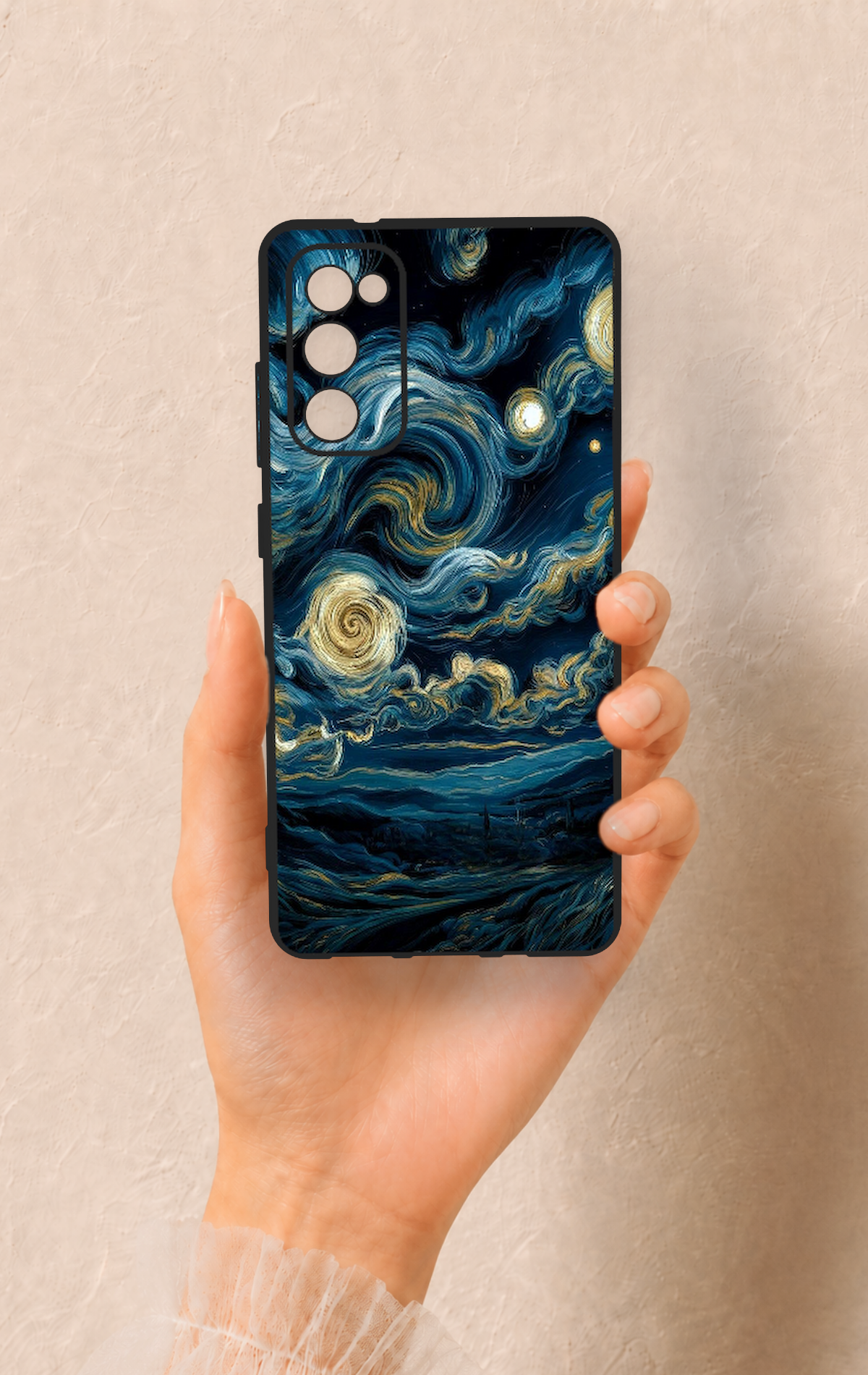 Samsung S20Fe Uyumlu Yıldızlı Gece Desenli Silikon Kılıf