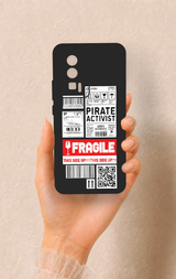 Poco F5 Pro Uyumlu Fragile Desenli Silikon Kılıf