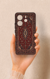 Redmi Note 14 4G Uyumlu Acem Halı Desenli Silikon Kılıf