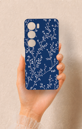 Vivo Y19s Uyumlu İnce Yaprak Dalı Desenli Silikon Kılıf
