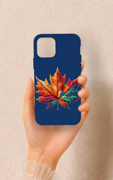 iPhone 11 Pro Uyumlu Renkli Yaprak Desenli Silikon Kılıf