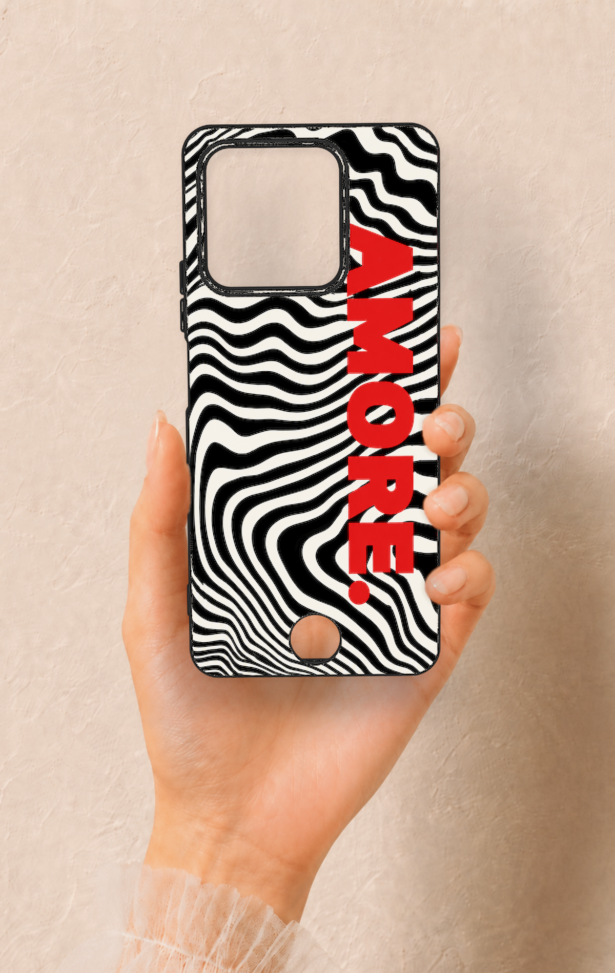 Reeder S71 Uyumlu Zebra Amore Desenli Silikon Kılıf