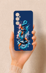 Realme C65 Uyumlu Anchor Desenli Silikon Kılıf